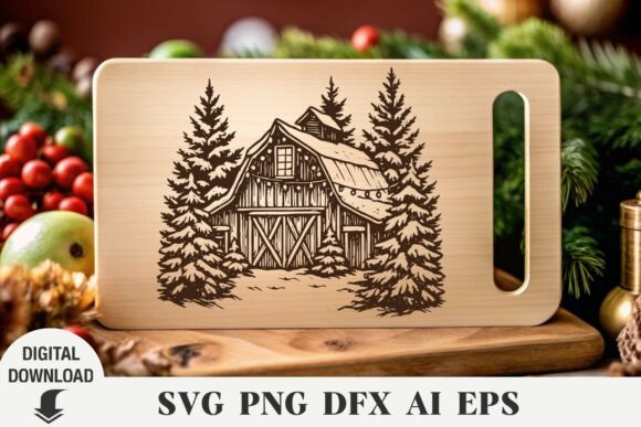 Christmas Barn Laser Cut Cutting Board: A Brand Review
