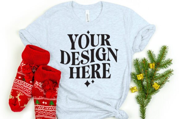 Christmas Bella Canvas 3001 Mockup Ice B Review