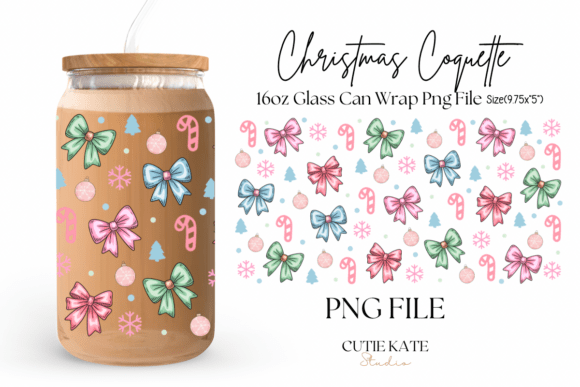 Christmas Coquette Bows Glass Can Wrap: A Crafts Review