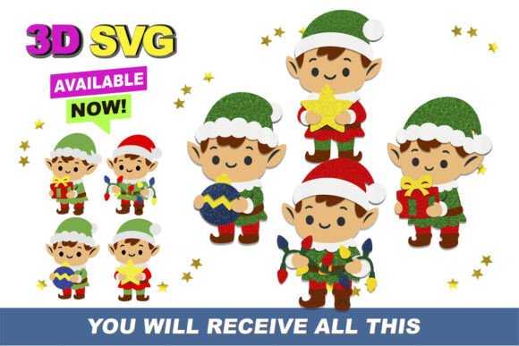 Christmas Elves 3D SVG for Crafts Review
