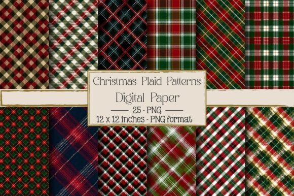 Christmas Plaid Patterns for Crafters