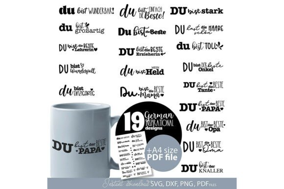 German Christmas Candle Words SVG PNG: Graphic Templates