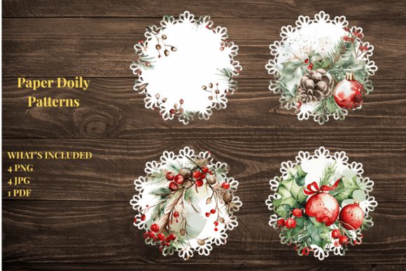 Holly Berry Christmas Doily Set: A Designer’s Review