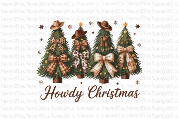 Howdy Christmas Tree Western Cowboy PNG Review