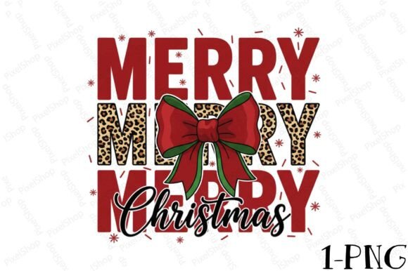 Merry Christmas PNG: Premium T-Shirt Designs