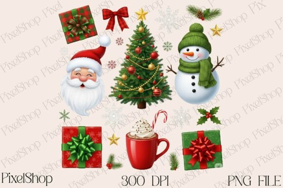 Retro Checkered Coquette Christmas PNG for T-Shirt Designs