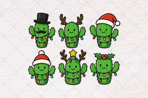Review: Christmas Funny Cactus PNG for T-Shirt Designs