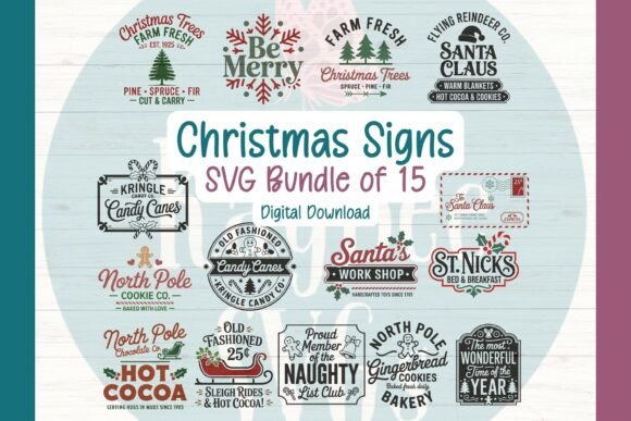 Review: Christmas Sign SVG Bundle for Embroidery