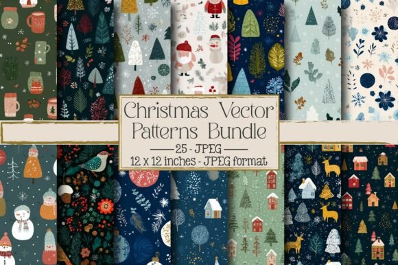 Review: Christmas Vector Patterns Bundle for Pros