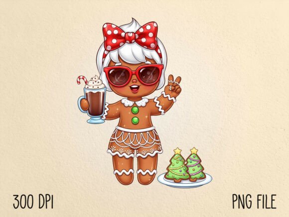 Reviewing the Cute Gingerbread Girl Christmas PNG for Stitching