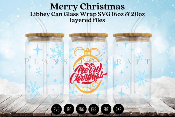 Snowflake Christmas Can Wrap SVG Review