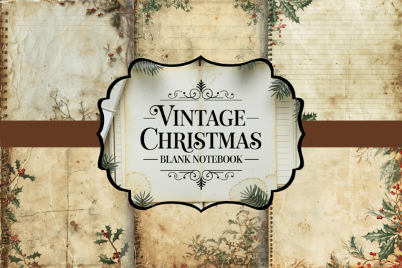 Vintage Christmas Blank Notebook Backgrounds Review